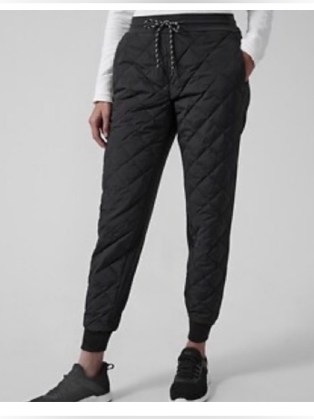 ATHLETA Apres Ski Down Jogger Pants Black